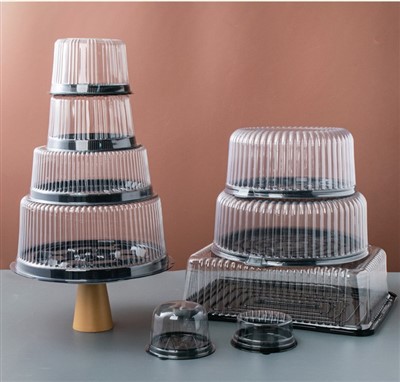 קופסת עוגת חיות מחמד עם מכסה כיפה